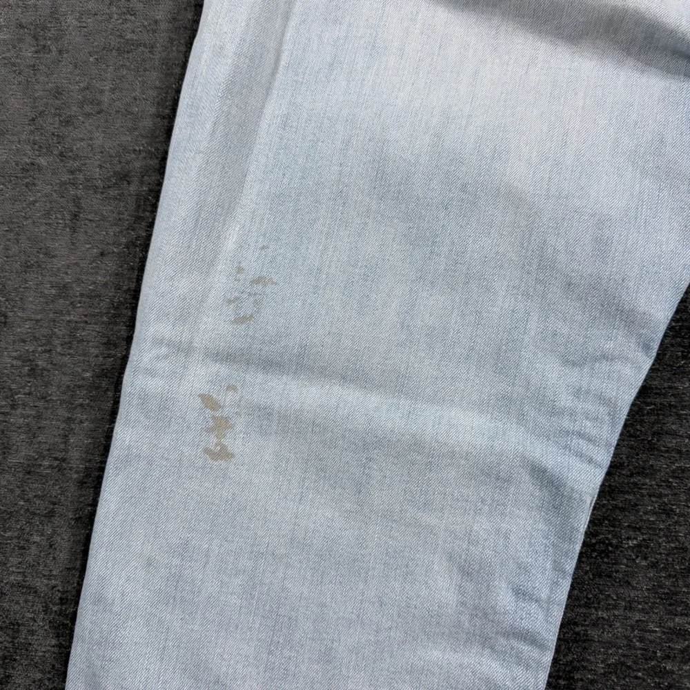 True Religion Ricky Relaxed Straight Light Wash Blue Denim Jeans Mens Size 42